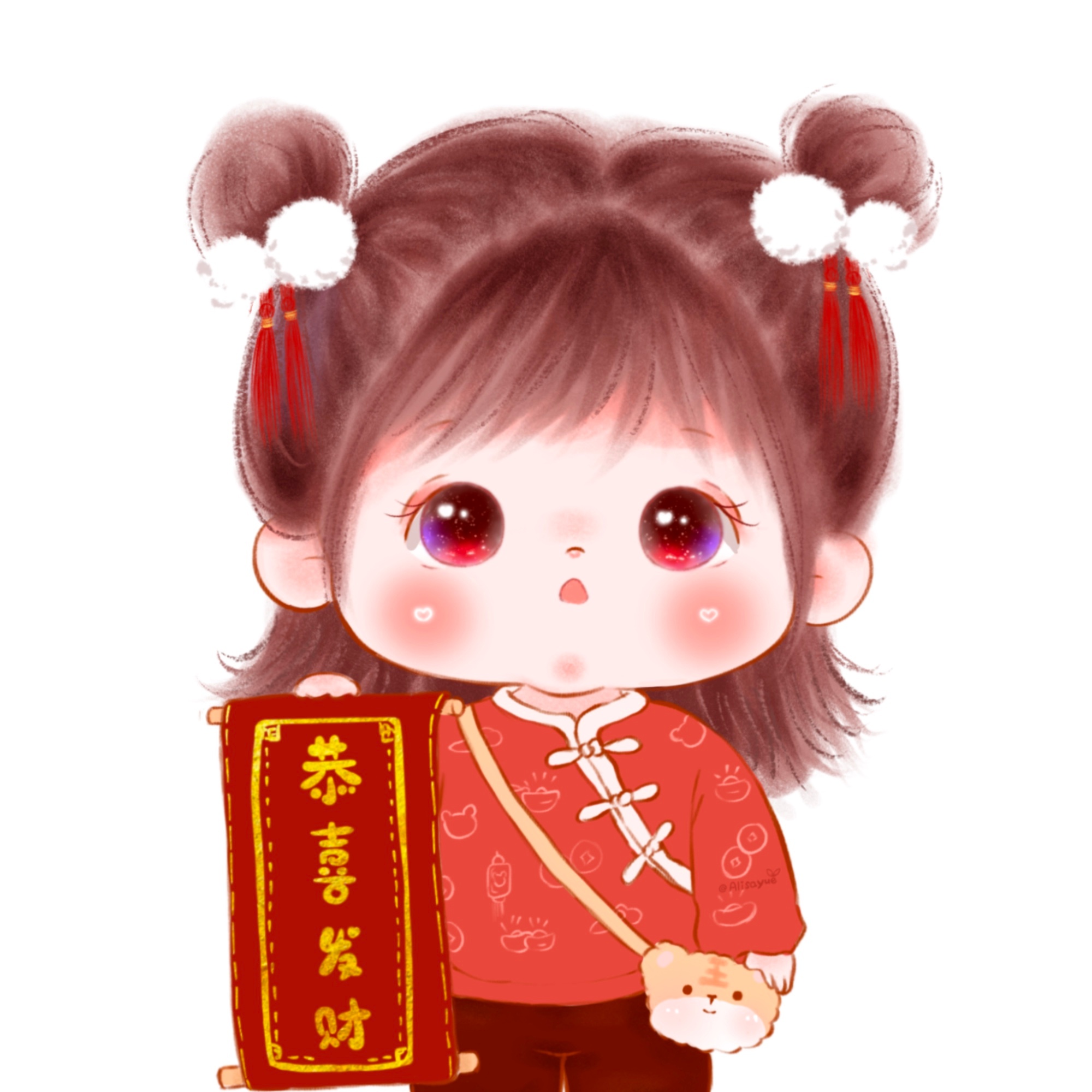 可爱小孩女头搞怪萌娃情头,情侣头像超可爱的萌娃新年情头