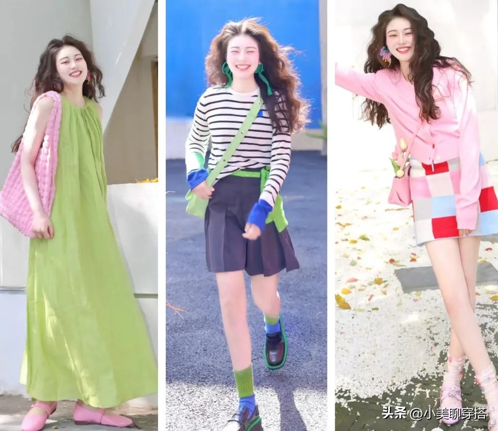 马卡龙系列高级感配色,马克龙穿衣搭配图