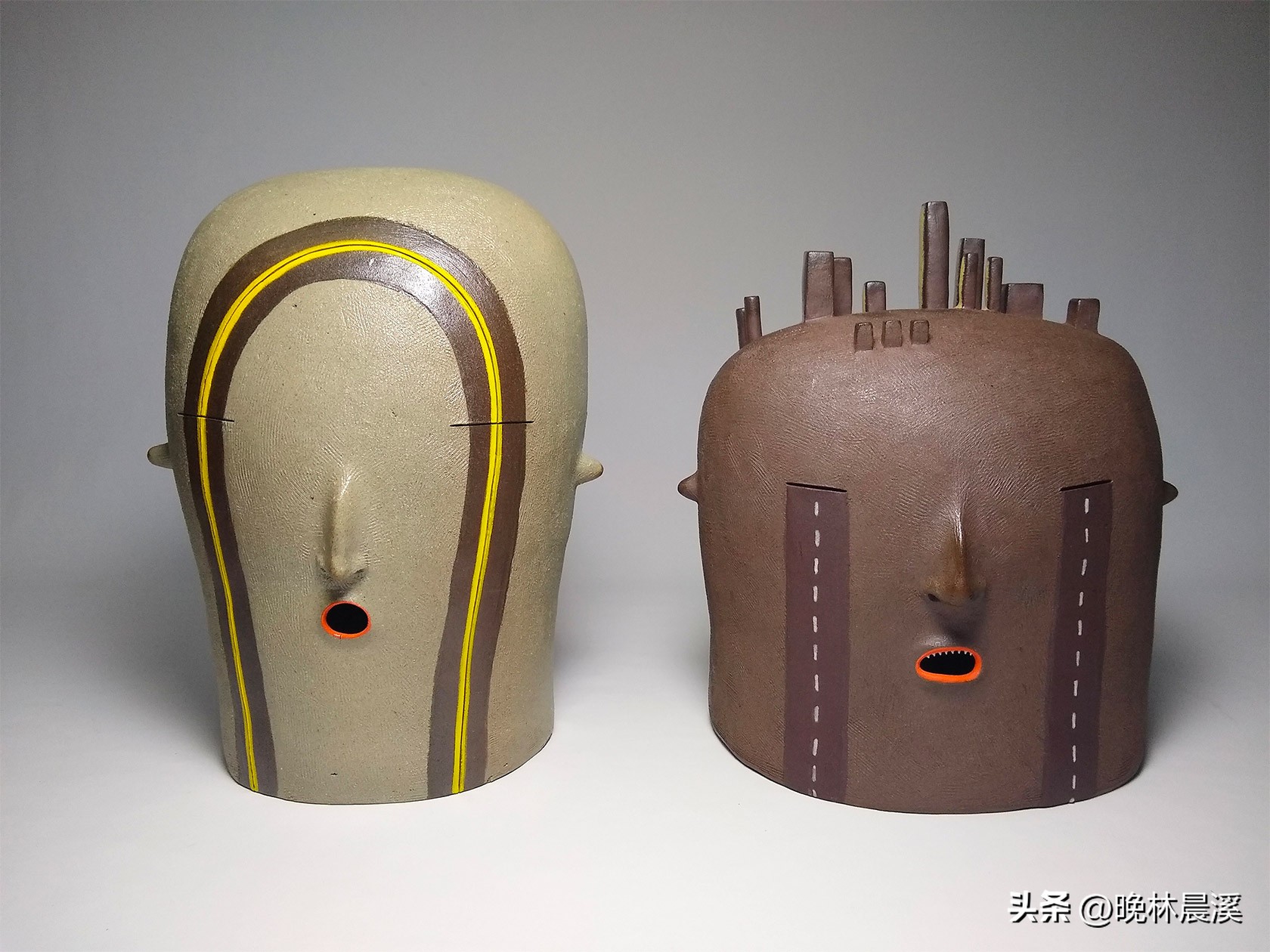 欧美小众雕塑图片,法国铜色陶瓷雕塑