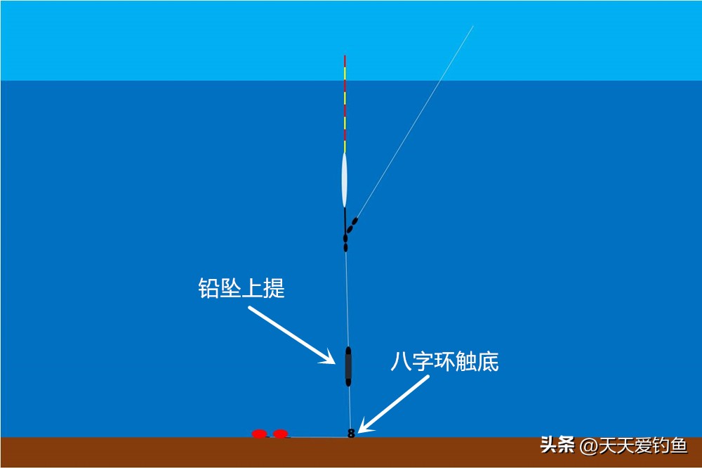 跑铅钓底调漂的正确方法与技巧,跑铅钓法的正确调漂方法