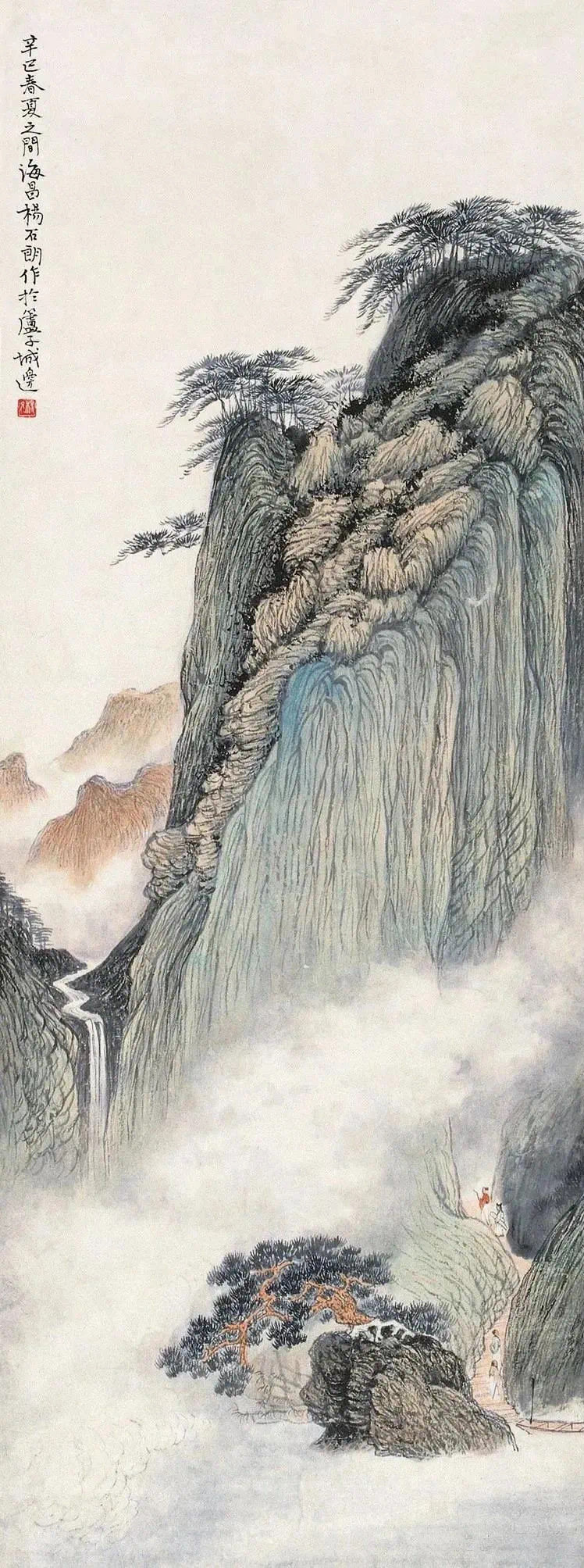 杨石朗的白描山水画,杨石朗山水画价目表