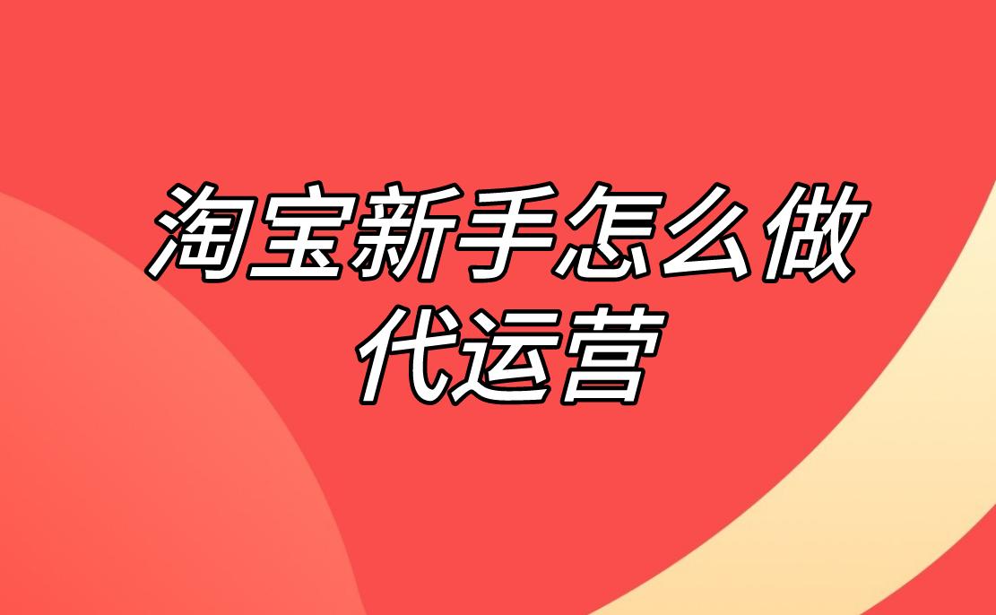 淘宝新手怎么做代运营,如何打造成功的淘宝新手代运营模式