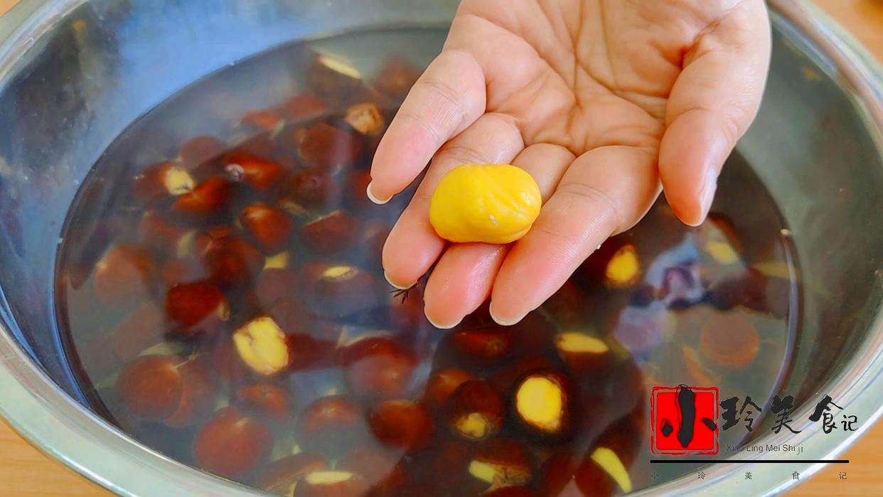 不用剥壳板栗酥做法,板栗酥手工制作