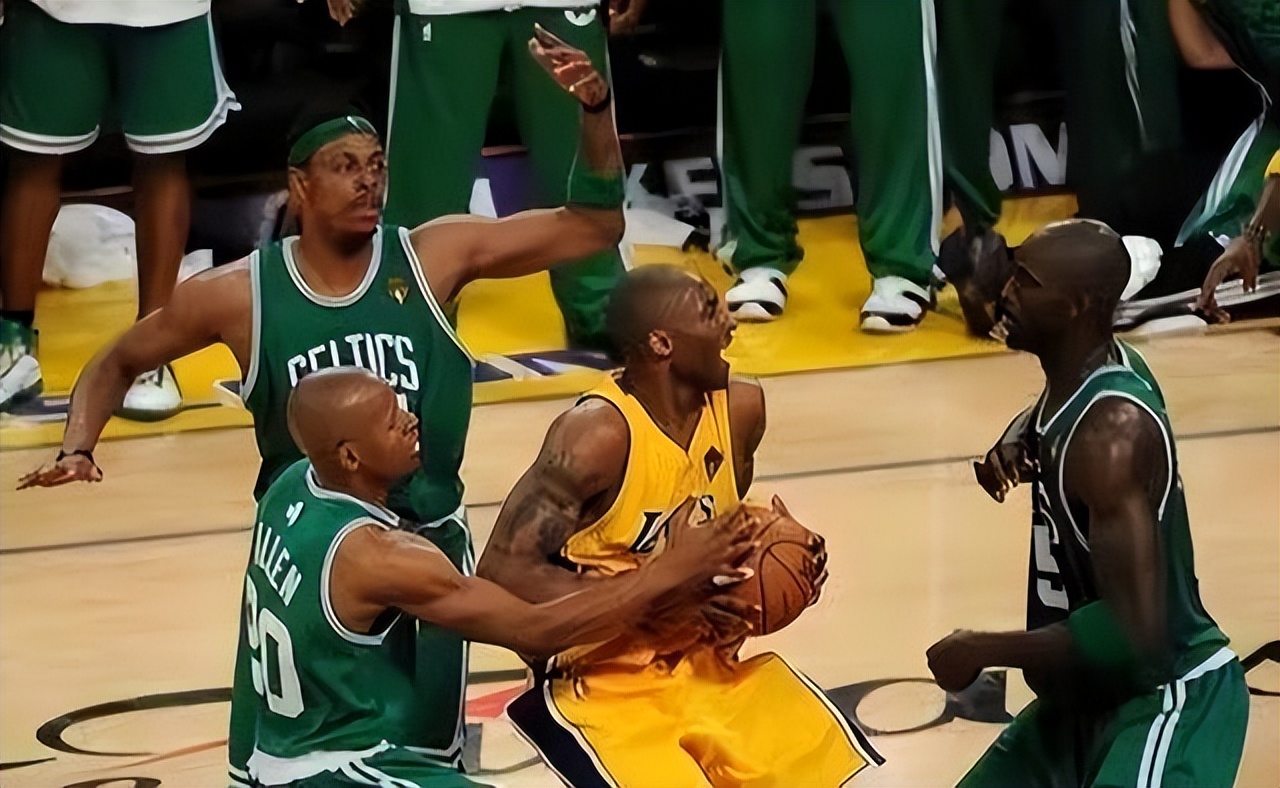 08年凯尔特人夺冠，皮尔斯21+4+6，那么加内特雷阿伦什么表现？