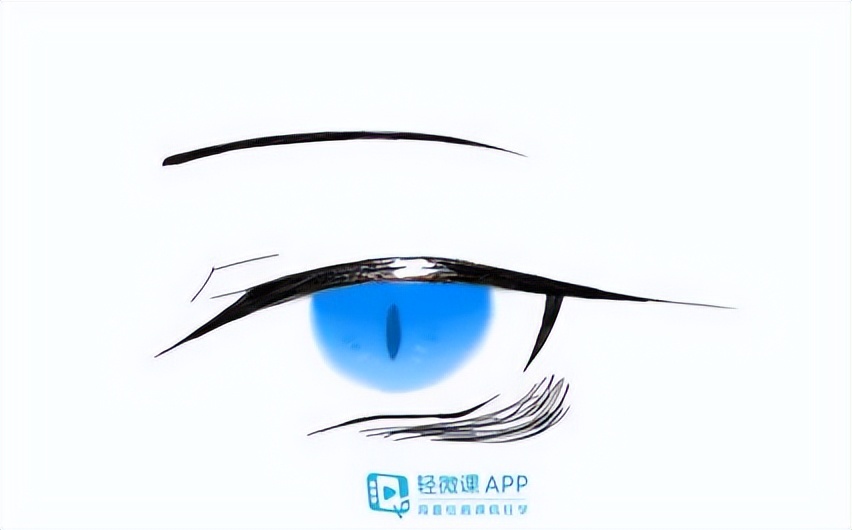 动漫眼睛上色画法教程板绘,指绘教程眼睛上色