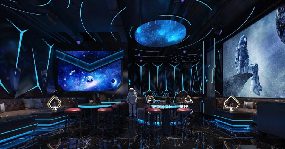 300-500平ktv装修设计,欧美风格ktv大厅装修效果图