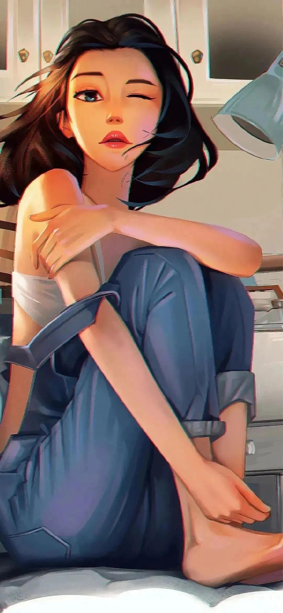 手机壁纸高清清新美女动漫图片,唯美高清动漫美女手机壁纸