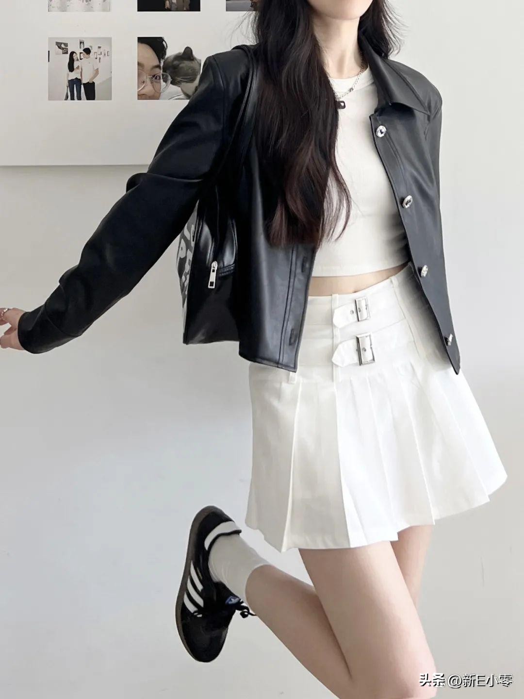 早春oversize皮衣,春装大码外套胖mm早春皮衣