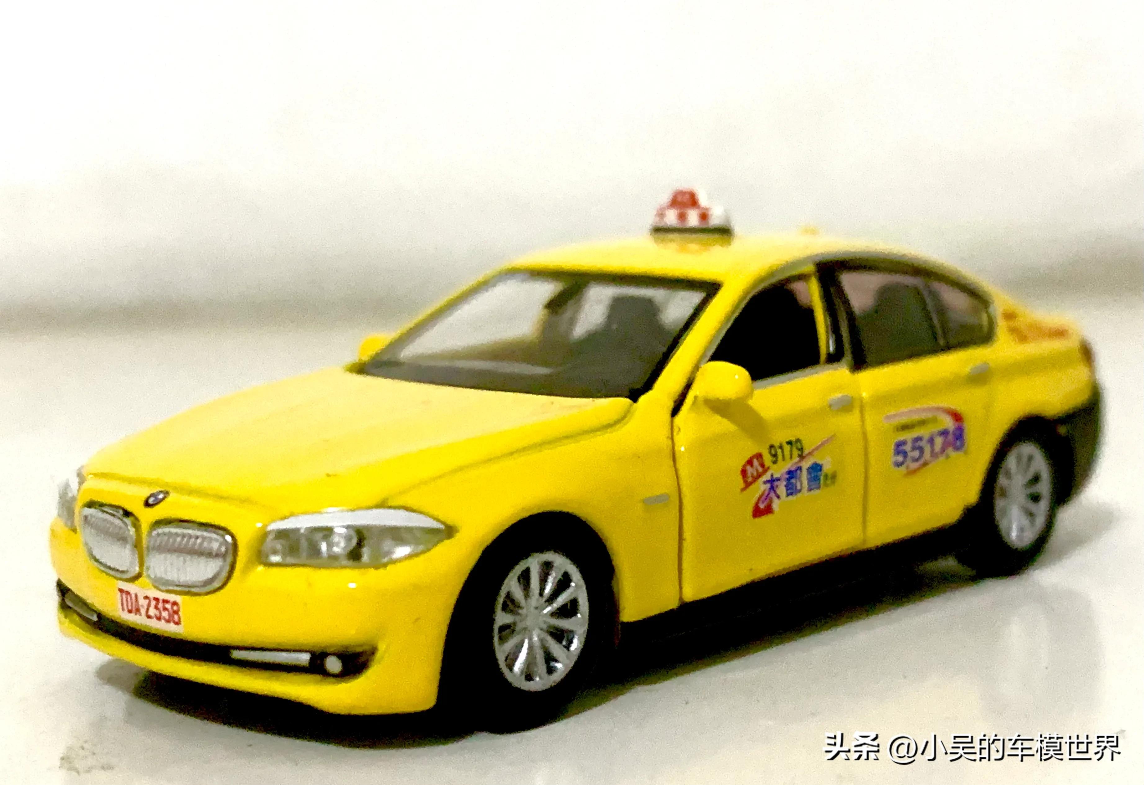 豪华“小黄”|1/64TINY微影会员限定宝马五系台湾大都会电召的士