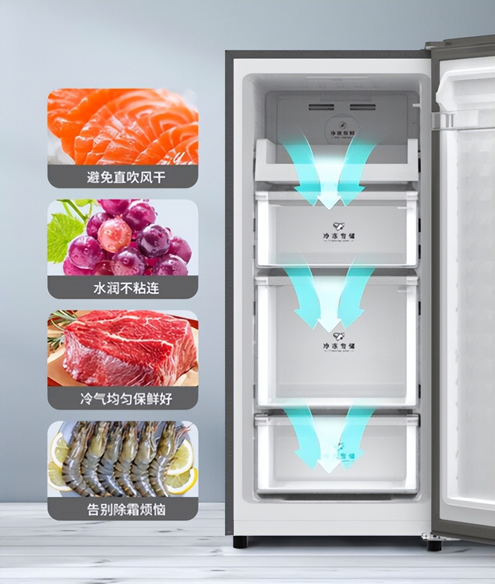 澳柯玛风冷无霜立式冷柜讲解,澳柯玛新一代家用立式冷柜引领者
