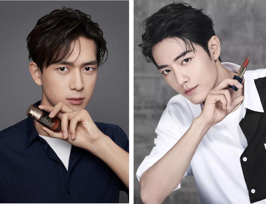 胡茬男口红,胡茬男星