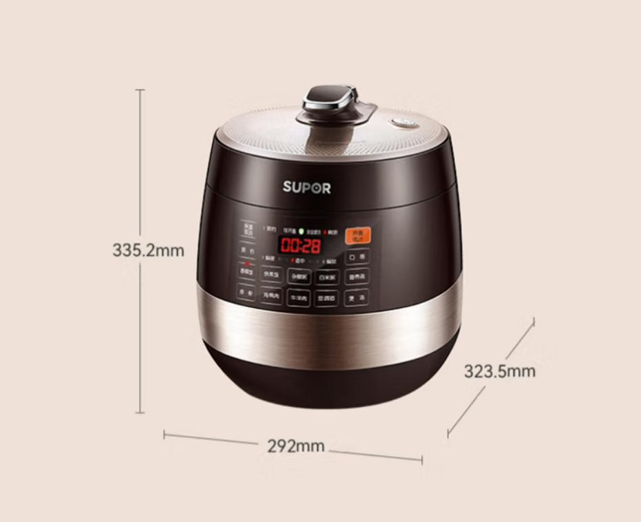 苏泊尔supor电压力锅双胆6l球釜,鲜呼吸苏泊尔球釜电压力锅说明书