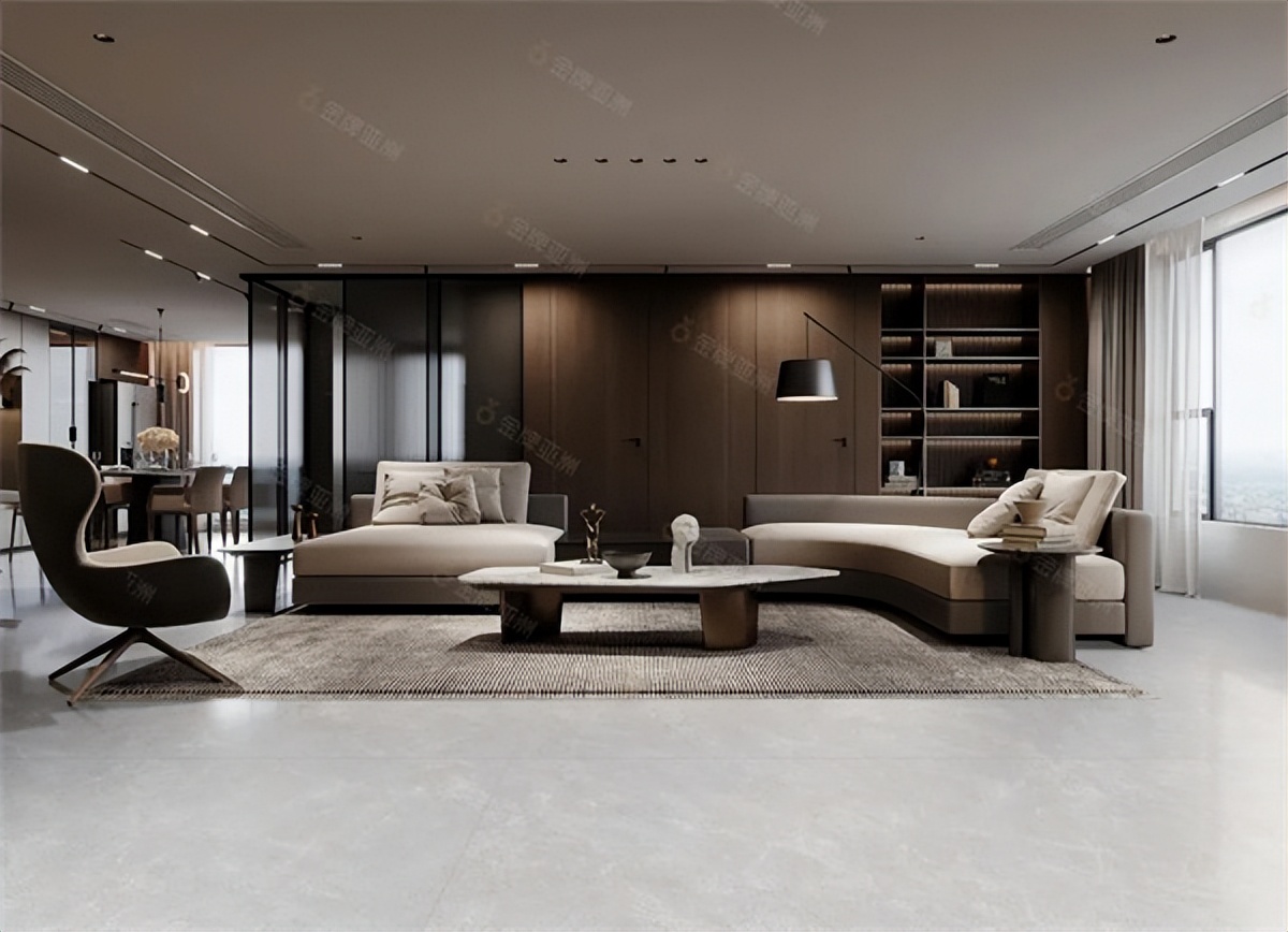 亮光砖配金丝绒上墙效果,金牌亚洲金丝绒瓷砖