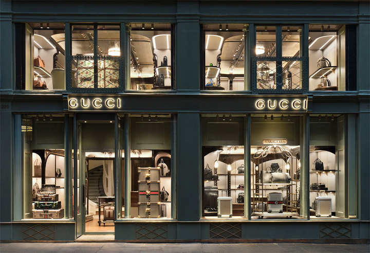 gucci与lv店铺区别,gucci开在无人区的店