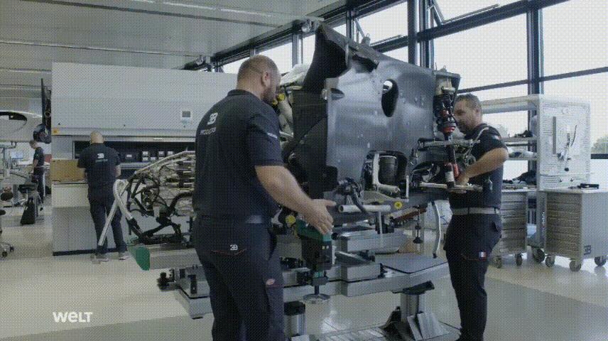 布加迪95968拼装教程,高清实拍布加迪