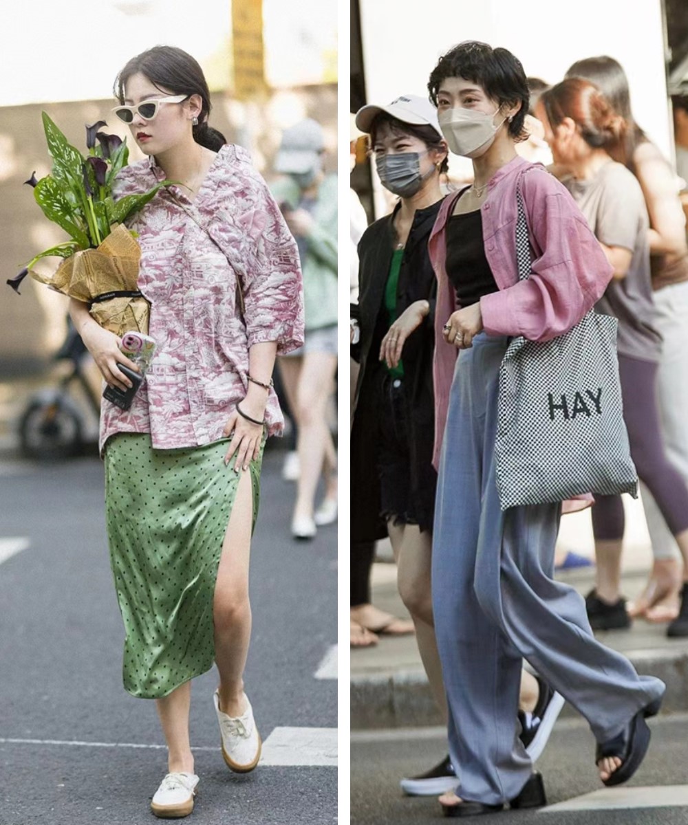 被上海外国女生的穿搭惊艳,被上海女生街拍惊艳到了