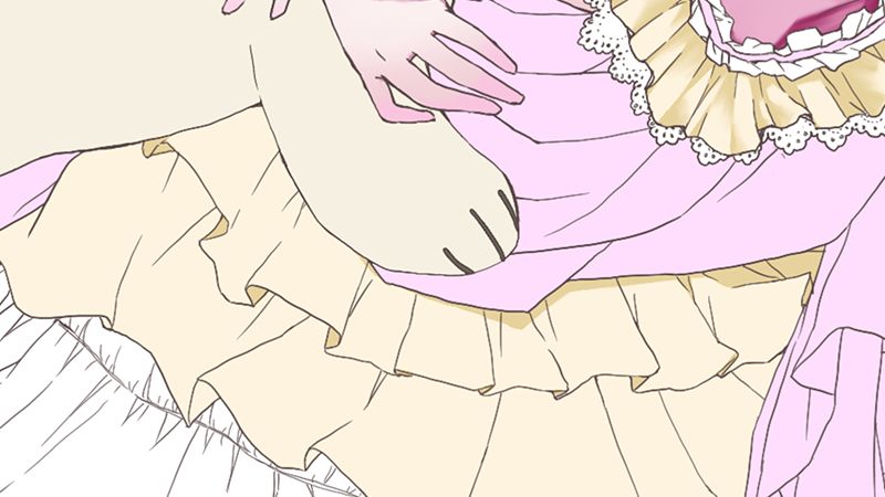 花边褶皱怎么画,procreate褶皱花边