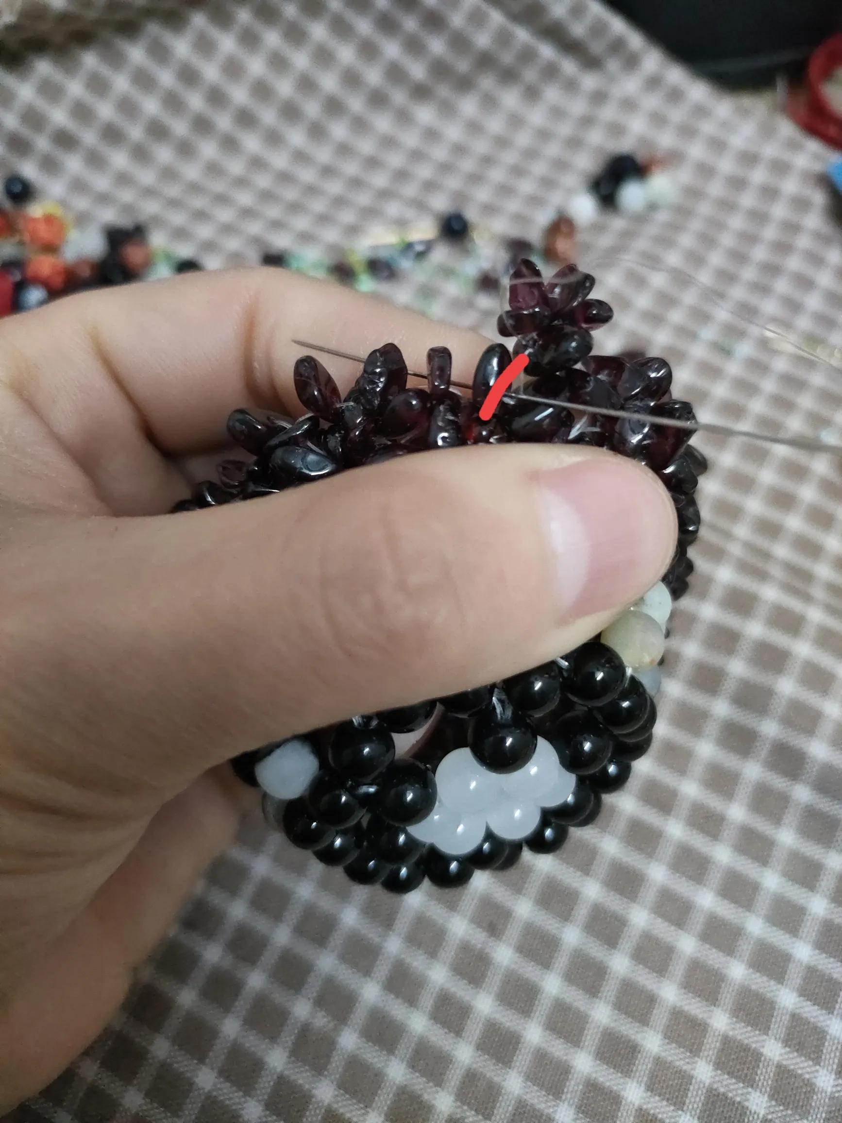 手工串珠花瓶串花视频,手工串珠花瓶