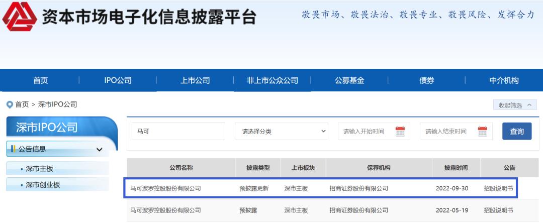 马可波罗招股书融资多少,马可波罗IPO审议暂缓