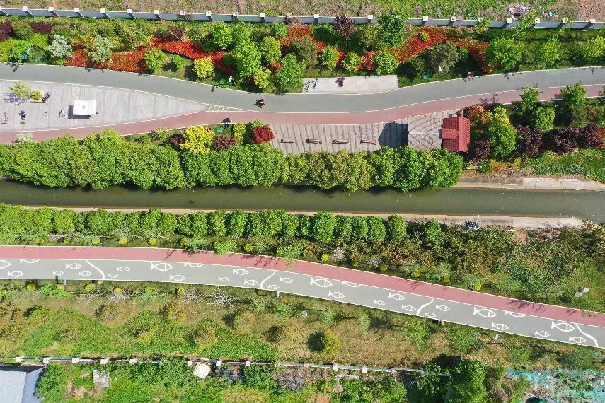 西安高新区绿色为底起新城