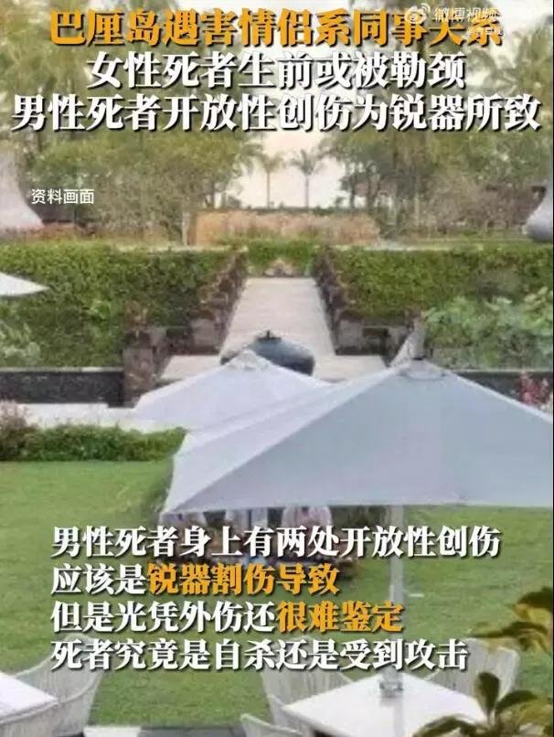 巴厘岛命案男主身份,巴厘岛命案最新消息女主