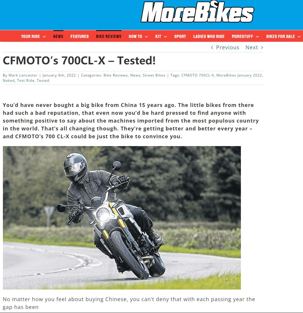 傲慢的英国佬居然这样评价春风700CL-X