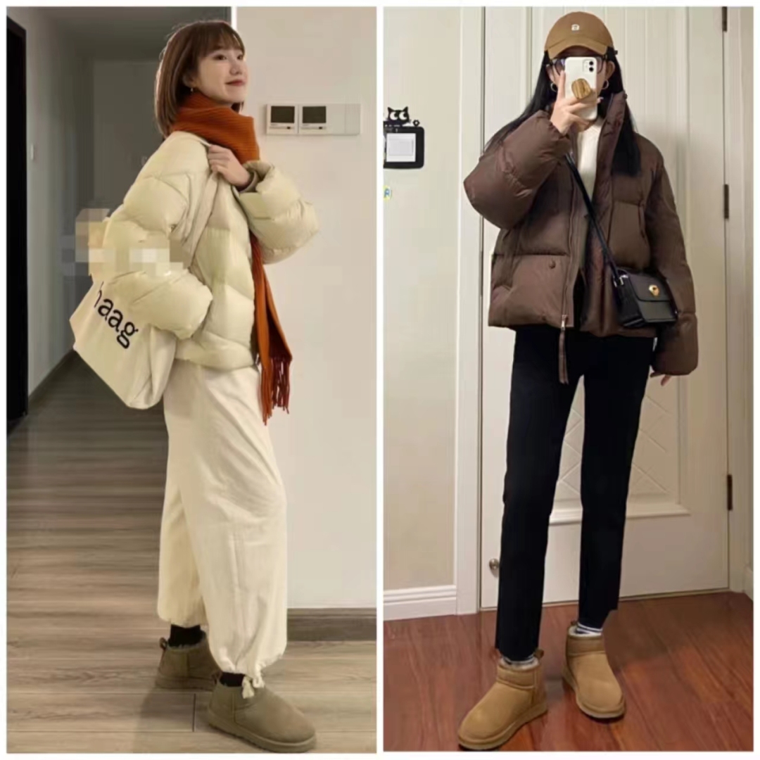 羽绒服搭配什么裤子女孩,女羽绒服和裤子配什么鞋子好看