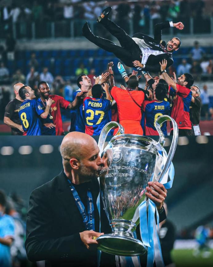 曼城三冠王瓜迪奥拉,曼城夺冠瞬间瓜迪奥拉哭了