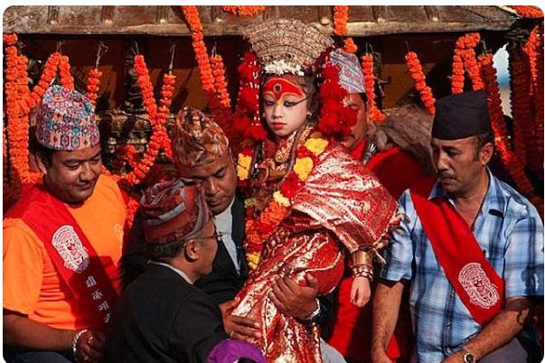 尼泊尔神秘活女神,活女神和尼泊尔国王