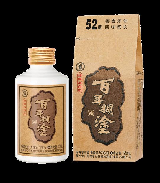 在广东喝的百年糊涂酒,百年糊涂52度125ml卖多少钱一瓶