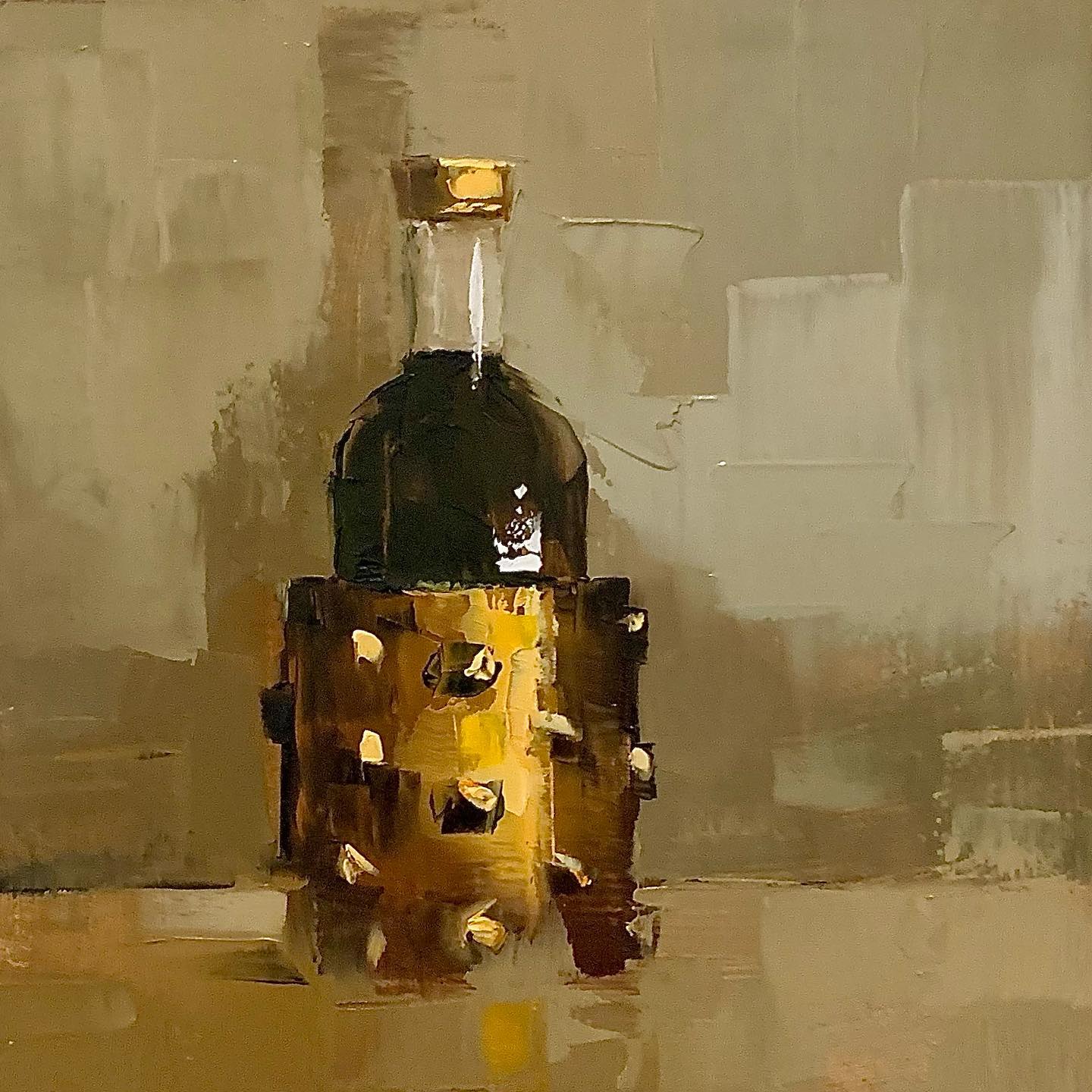 大色块静物油画,油画静物花卉色块