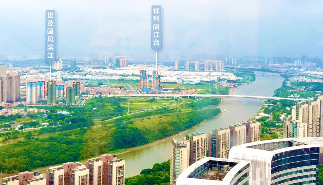 顺德三龙湾保利江景大盘有内部特价97~131㎡三四房一线东平河景