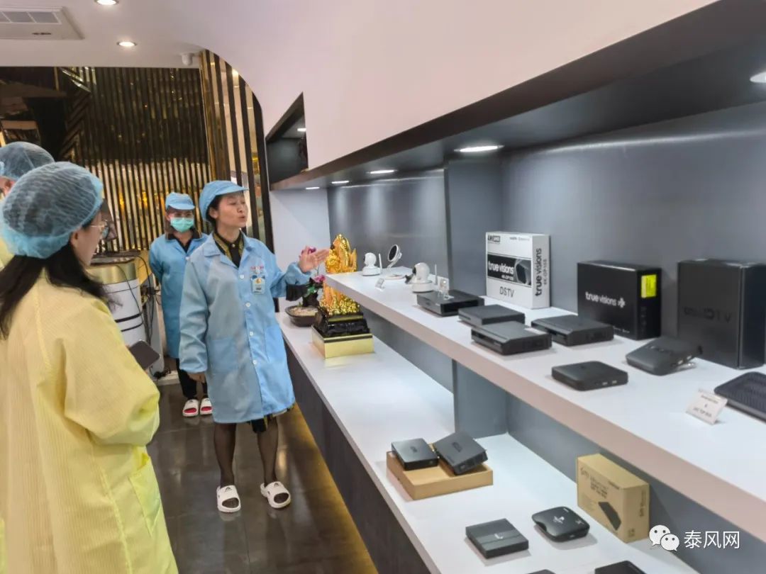 泰华女企业家卢嫣打造“天龙电子”企业泰中文联拜访团参观取经