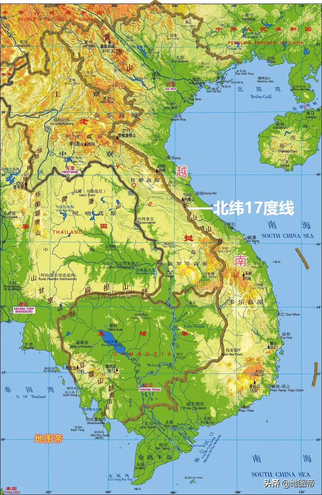 河内和胡志明谁是首都,越南古代为什么不定都谅山呢