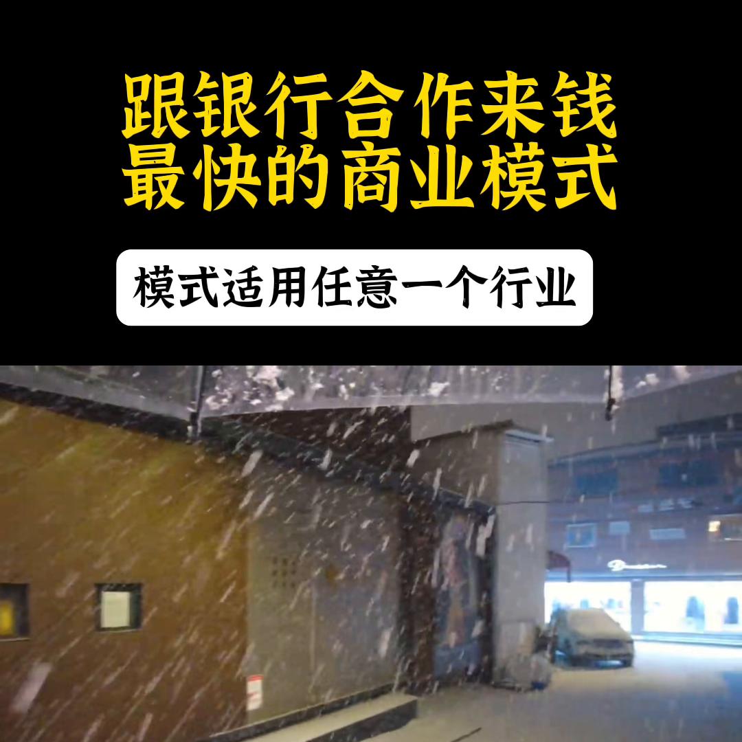 跟银行合作的商业模式怎么盈利,和银行有关系可以做什么项目赚钱