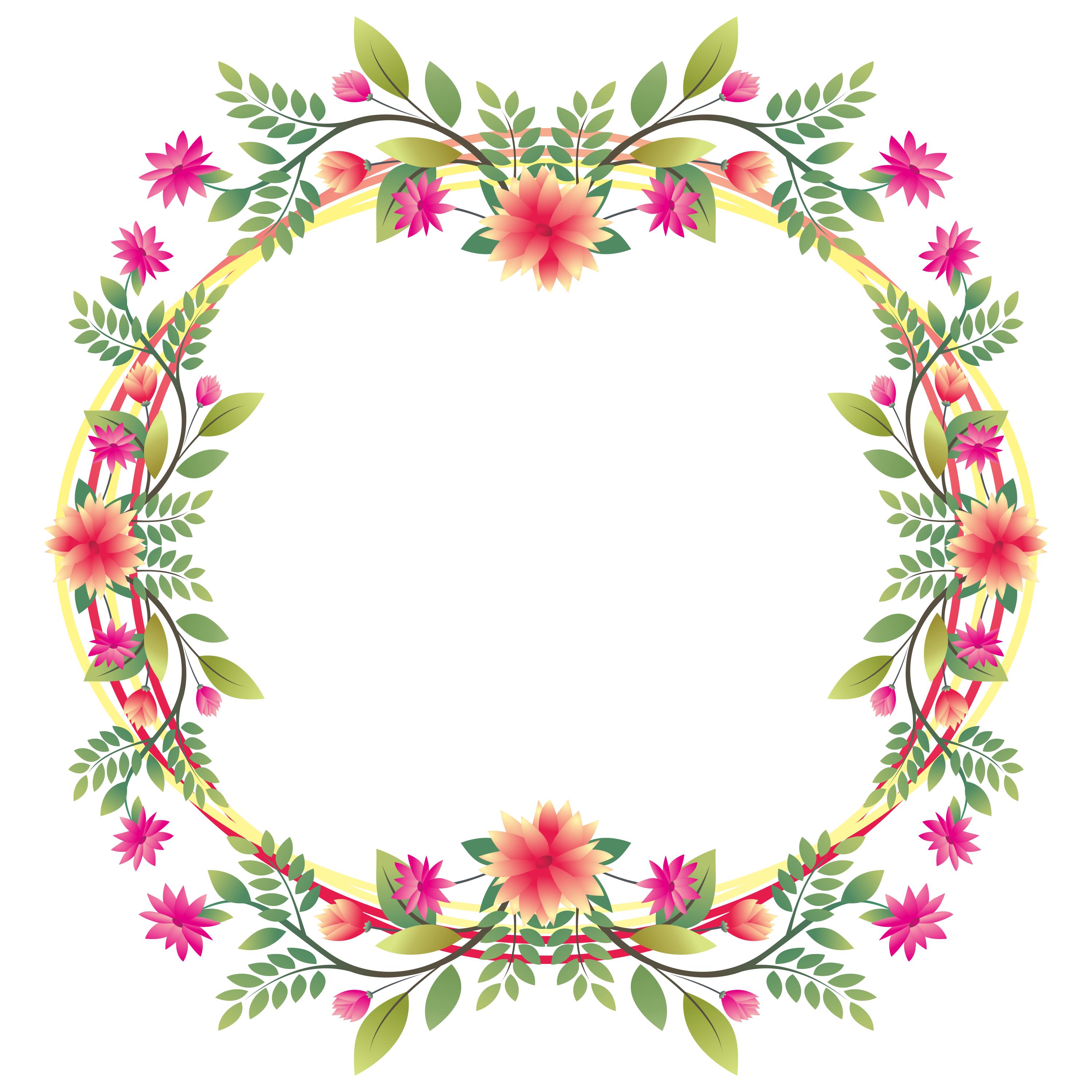 漂亮的彩色边框图片大全,好看的绿叶边框