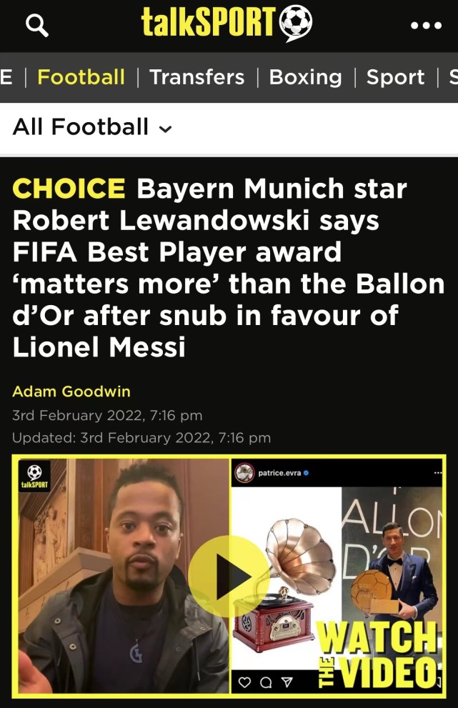 莱万距金球奖还远吗,莱万比得上c罗吗