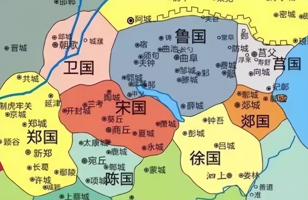 九州时期的徐州地图,上古地理