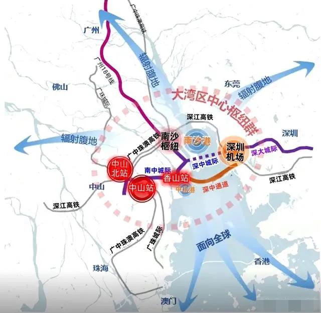 前海综合交通枢纽深珠城际,深圳地铁谋划深中城际