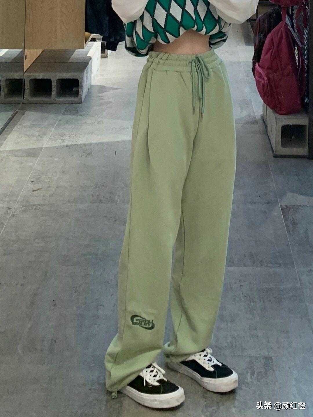 马卡龙色系西装阔腿裤,马卡龙夏季薄款阔腿裤