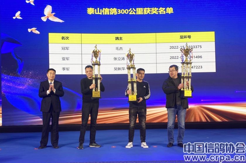 共襄盛举，再创佳绩2022年“洲际杯”泰山信鸽站颁奖典礼隆重举行