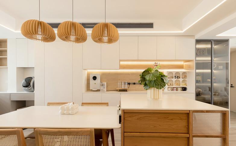 原木风装修115平多少钱,115平原木极简风格