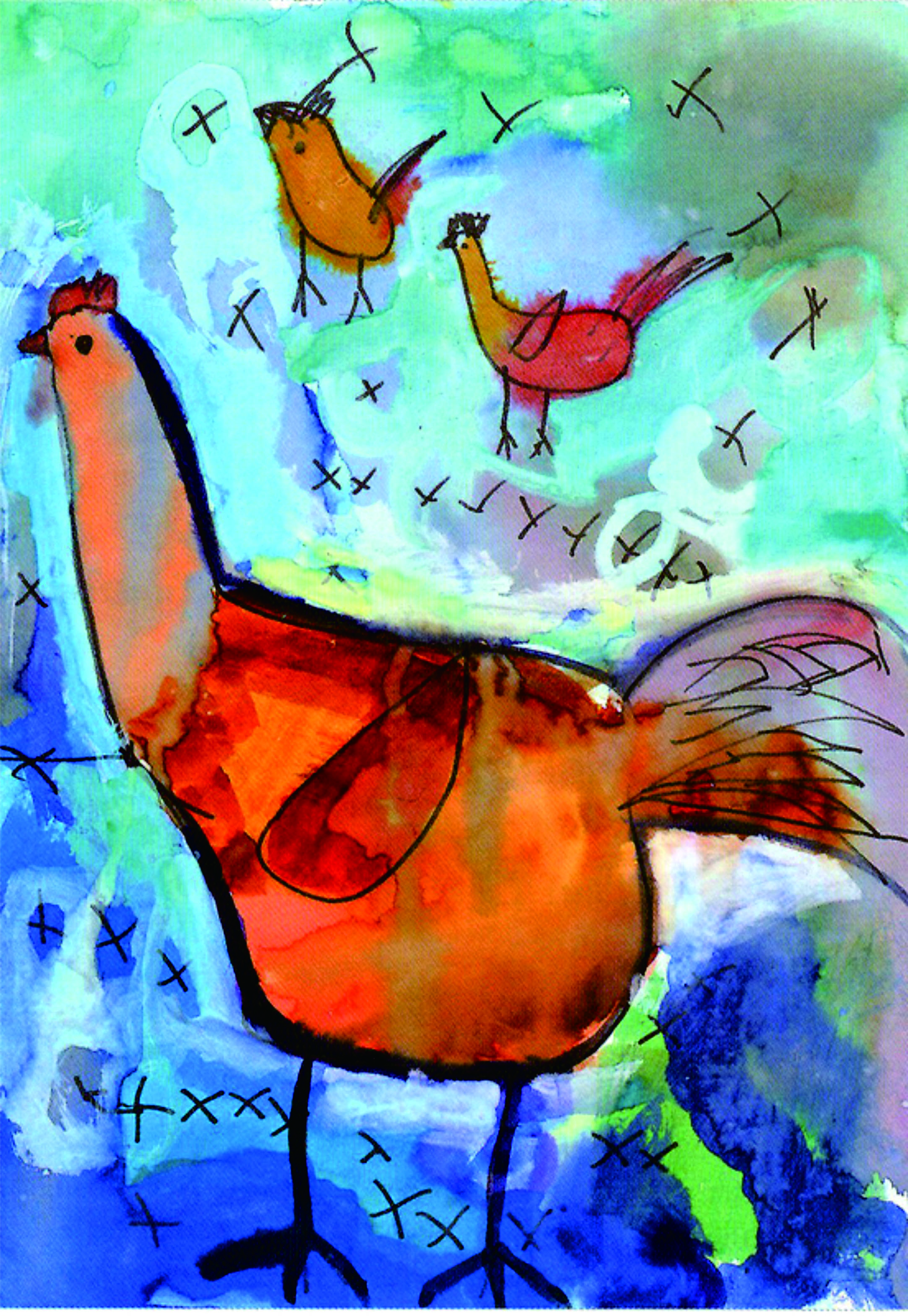 简单漂亮的儿童画作品欣赏,童心世界主题绘画作品