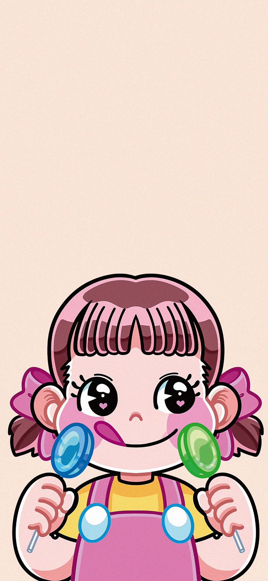 不二家卡通可爱壁纸,不二家大叔老虎壁纸