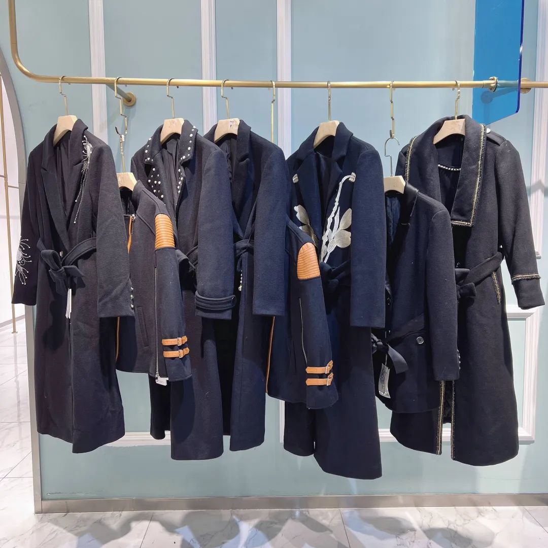 ck时尚女装嘻哈街头风大衣米黄色,ck女装高端双面呢大衣99