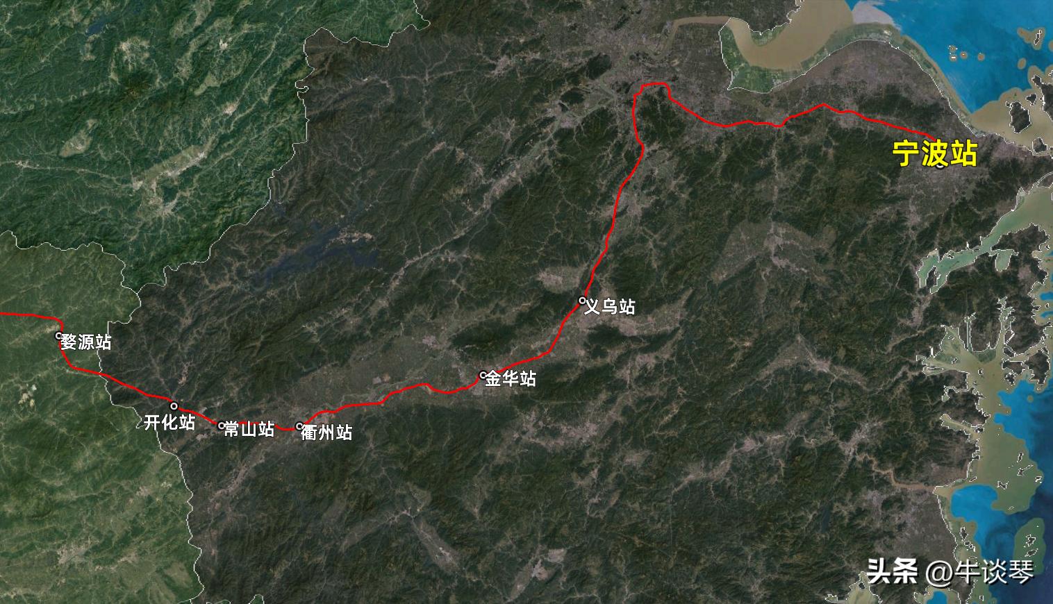 K424/K421次列车线路图：四川成都开往浙江宁波，全程2438公里