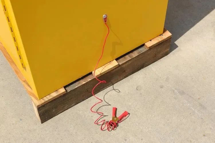 化学品防爆柜接地施工图,化学品柜防静电接地