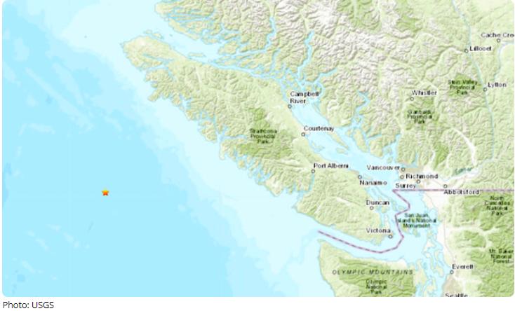 加拿大温哥华地震最新消息,温哥华岛附近海域6.1级地震