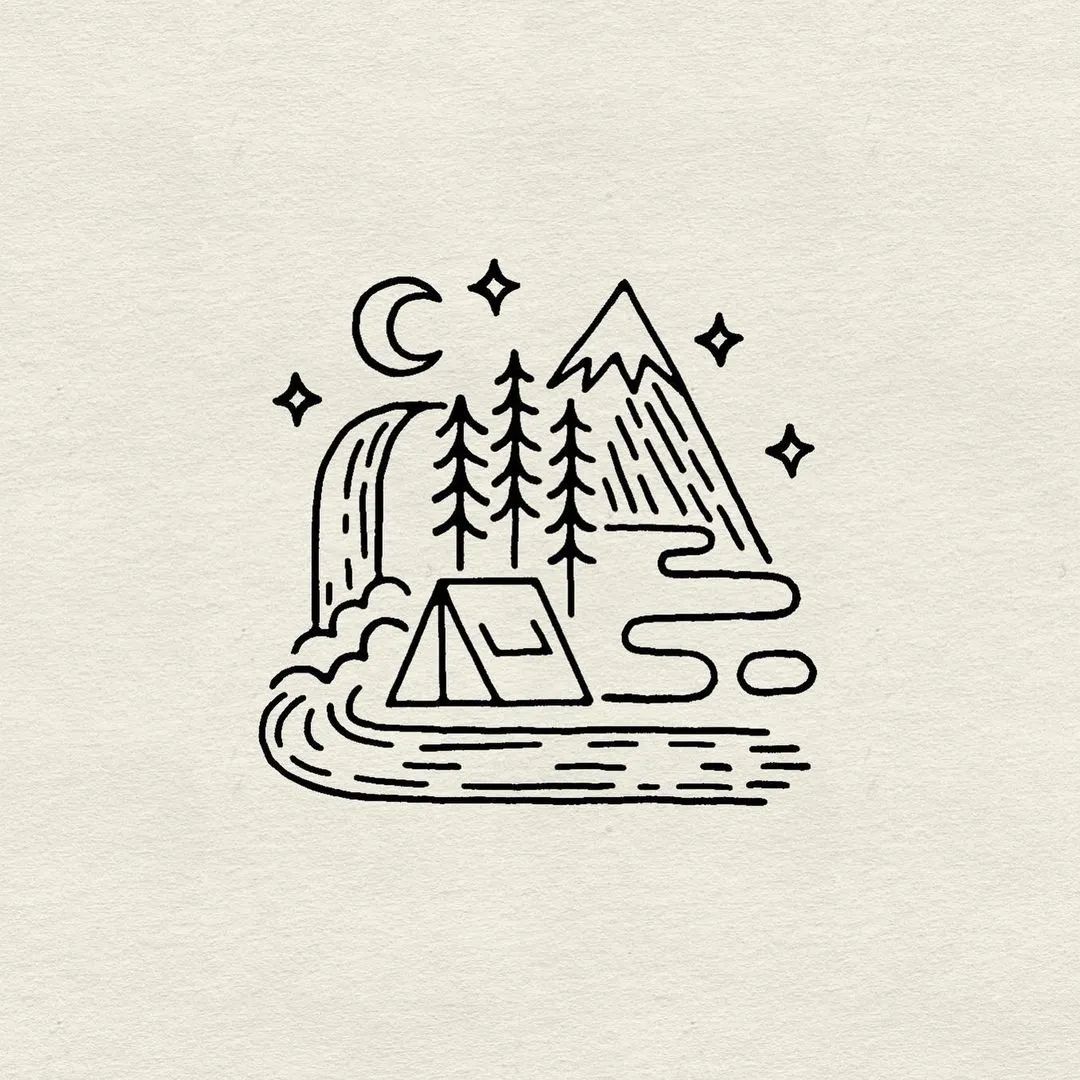 简单实用又好看的简笔画,60款唯美的风景简笔画