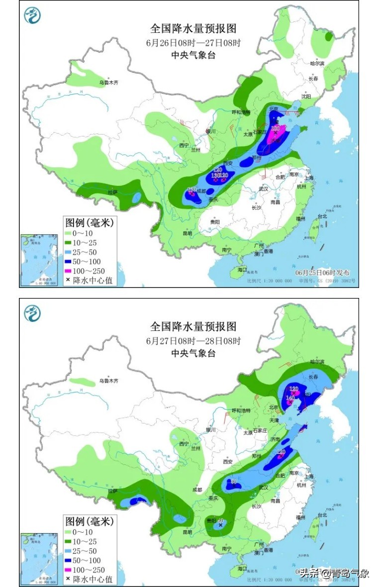 青岛迎来最强降雨情况,青岛新一轮大范围强降雨来袭